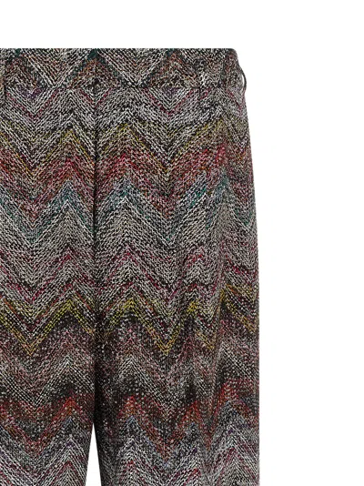 Missoni Weit Geschnittene Hose Mit Zickzackmuster In Multi