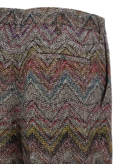 Missoni Weit Geschnittene Hose Mit Zickzackmuster In Multi