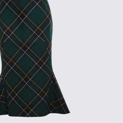 Alexander Mcqueen Alexander Mc Queen Flared Skirt In Wool Tartan