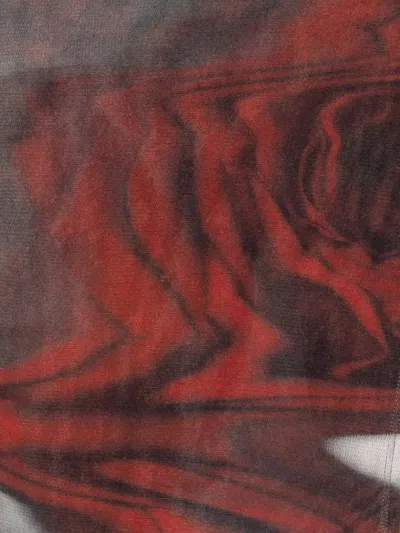 Jean Paul Gaultier 'roses Floues Rouges' Skort In White