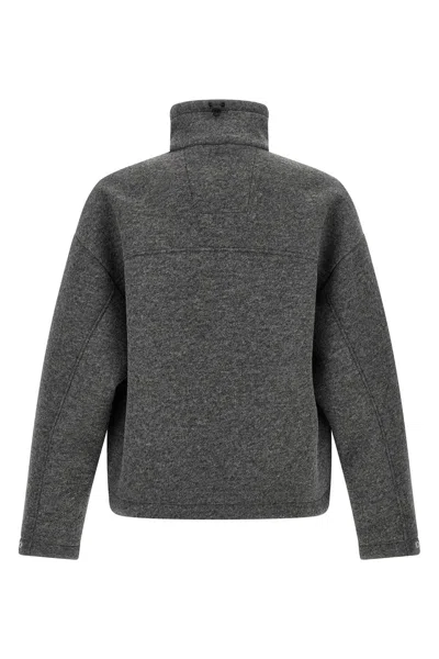 Herno Laminar Jacket In Technical Wool In Gray