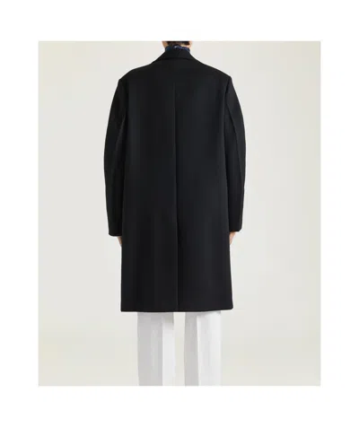 Givenchy Wool-blend Couture Seam Coat In Black