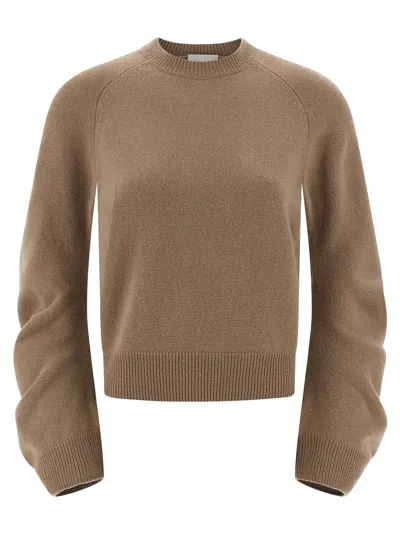 Nude Cuffed-sleeve Crewneck Sweater In Neutral
