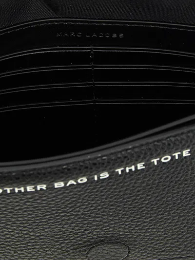 Marc Jacobs 'the Trompe L'oeil Leather Mini' Crossbody Bag In Black