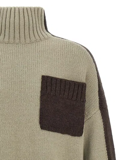 Jw Anderson J.w.anderson 'two Tone Patch Pocket' Sweater In Multi