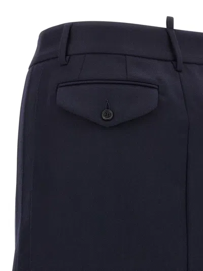 Dsquared2 Stitched Skirt With Pockets And Loops In Blue