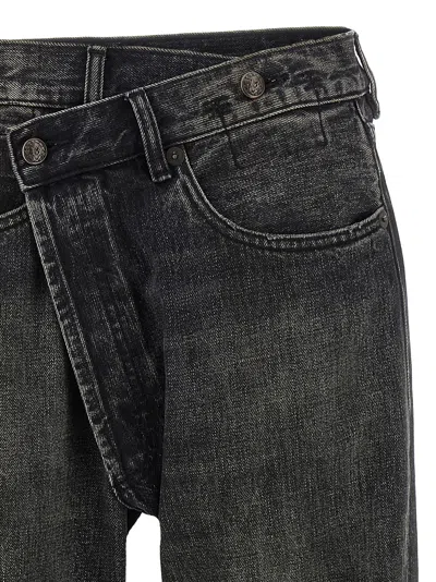 R13 Crossover Five-pocket Jeans In Black