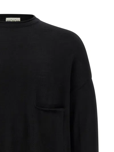 Ma'ry'ya Black Crew-neck Sweater In Black