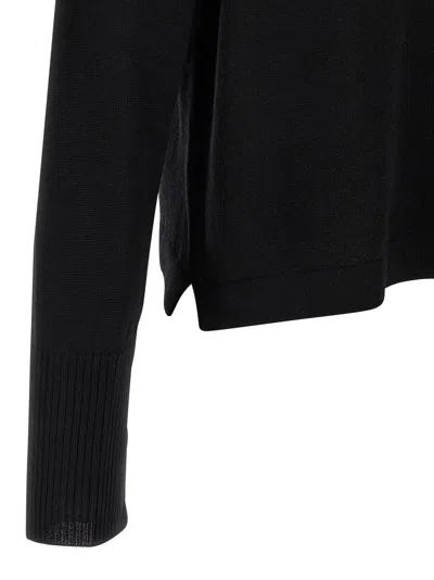 Ma'ry'ya Black Crew-neck Sweater In Black