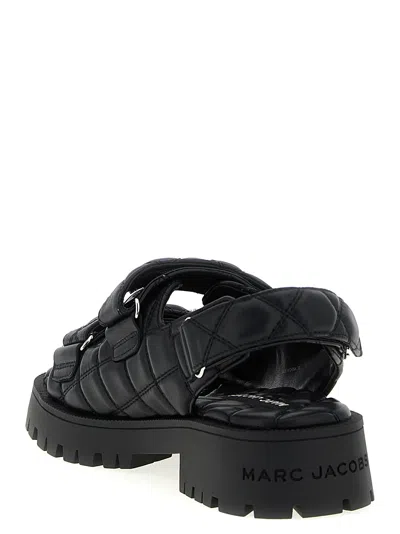 Marc Jacobs The Quilted Sunny Sandals In Black