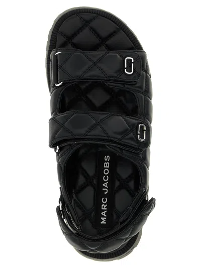 Marc Jacobs The Quilted Sunny Sandals In Black