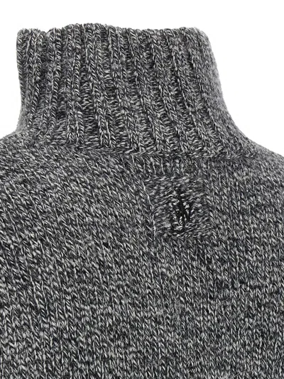 Jw Anderson J.w.anderson 'leather Patch Pocket' Sweater In Gray