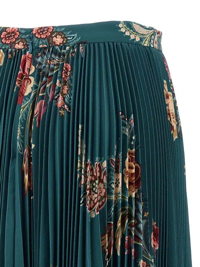 Etro Pleated Skirt Skirts Multicolor In Multi