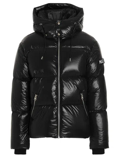 Mackage Logo Patch Down Jacket In Black