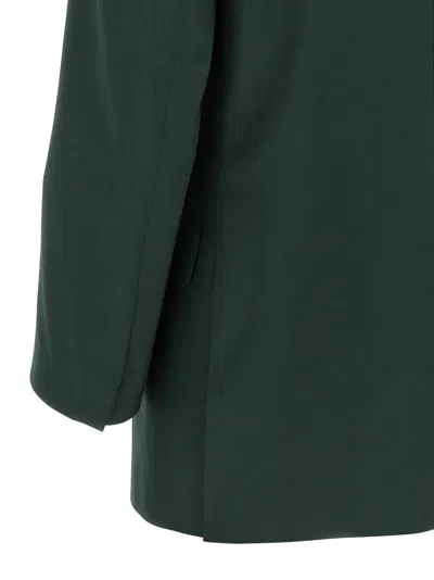 Dries Van Noten Single Breasted Blazer In Green