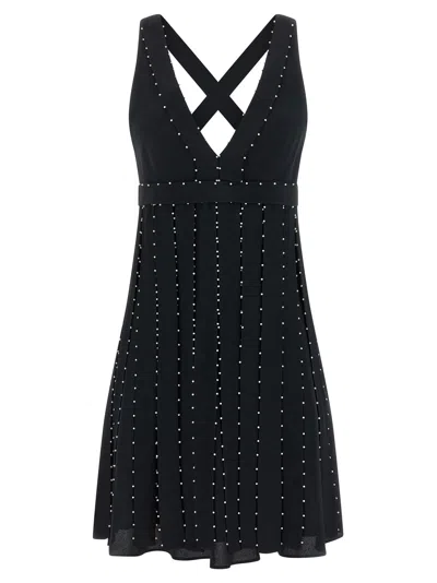Giovanni Bedin Pearl Dress In Black