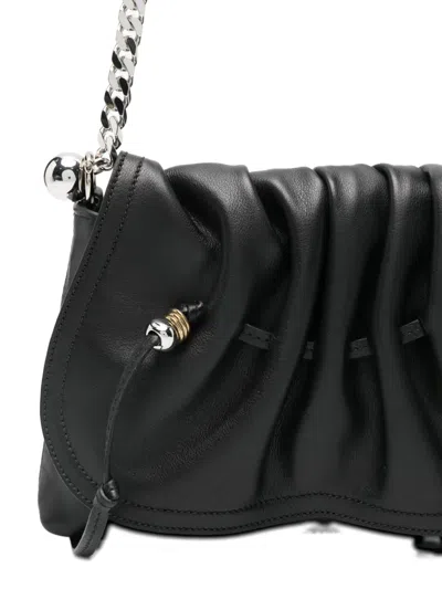 Isabel Marant Bolton Pouch Leather Shoulder Bags In Black