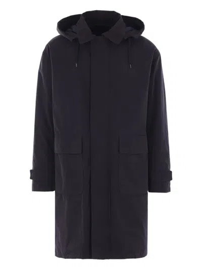 Herno Long-sleeved Down Jacket In Black