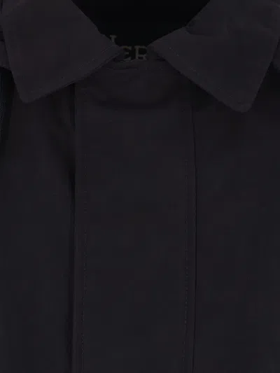 Herno Long-sleeved Down Jacket In Black