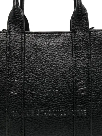 Karl Lagerfeld Black Rue St-guillaume Mini Tote In Black