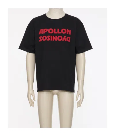 Valentino Garavani Printed Cotton T-shirt In Black