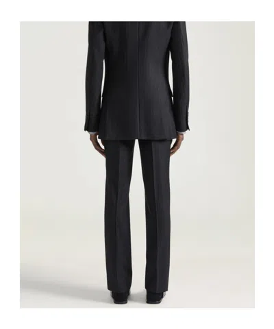 Givenchy Pinstriped Straight-leg Trousers In Black