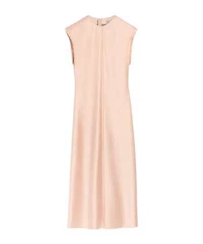 Ami Alexandre Mattiussi Sleeveless Knee Length Dress With Seam Design In Pink