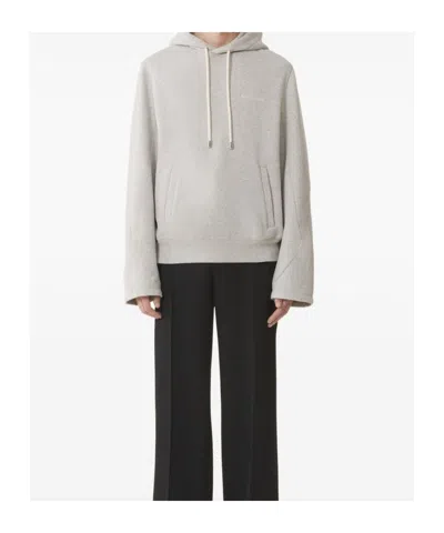 Lanvin Hooded Sweater Drawstring Front Pockets In Brown