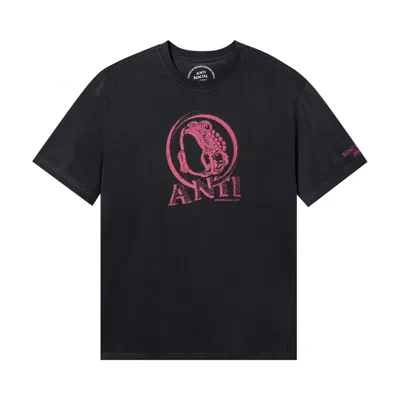 Pre-owned Anti Social Social Club X Jinro A Glass Of Soju Tee 'charcoal' | Black | Men's Size Xl