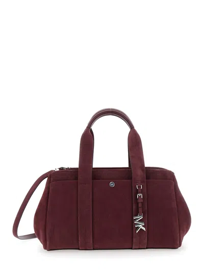 Michael Michael Kors Sm Ew Satchel In Burgundy