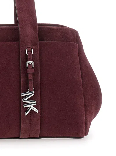 Michael Michael Kors Sm Ew Satchel In Burgundy