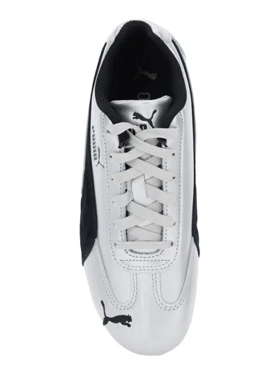 Puma Speedcat Silver Coloreed Sneakers With Logo Print On The Side And Logo Lettering On The Side In Leat In Silver