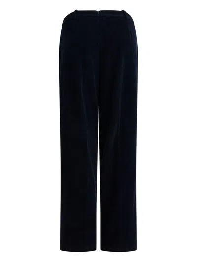 Circolo 1901 Trousers With Belt Loops And Side Pockets In Black