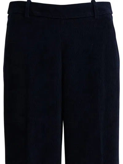 Circolo 1901 Trousers With Belt Loops And Side Pockets In Black