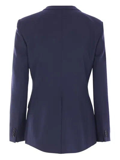 Tagliatore Tailored Jacket Buttoned Cuffs Front Pockets In Black