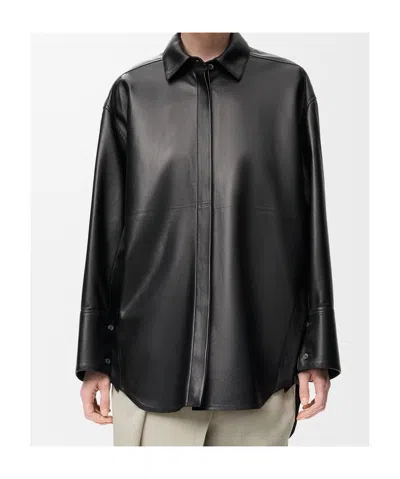 Loewe Lambskin Shirt In Black