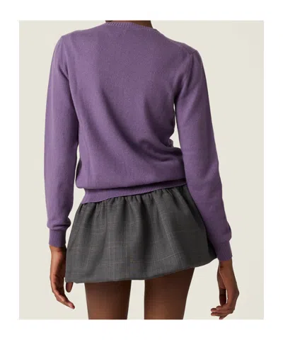 Miu Miu Prince Of Wales Check Mini Skirt In Gray