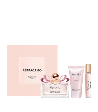 Ferragamo Signorina Unica Gift Set In Pink