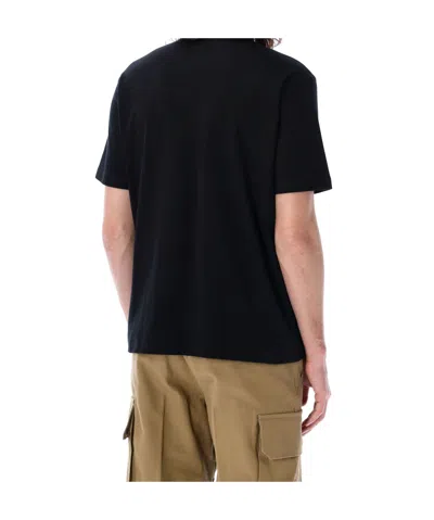 Comme Des Garçons Men Black Crewneck Logo T-shirt, L Luxury T-shirts For Men Darveys In Black