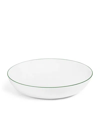 Richard Brendon Medium Bone China Line Coupe Bowl In Green