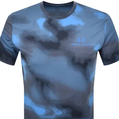 Under Armour Vanish Printed T Shirt Blue In Blue