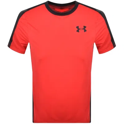Under Armour Wordmark T Shirt Red In Red
