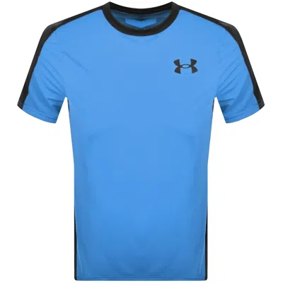 Under Armour Wordmark T Shirt Blue In Blue