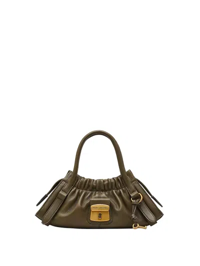 Marc Jacobs Womens Beech Cristina Logo-plaque Leather Satchel Bag In Brown