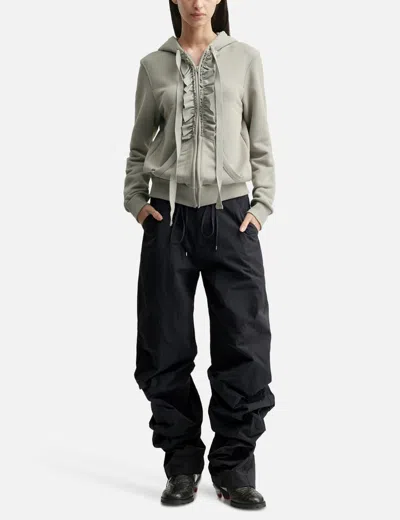 Nache Pintuck Nylon Pants In Black