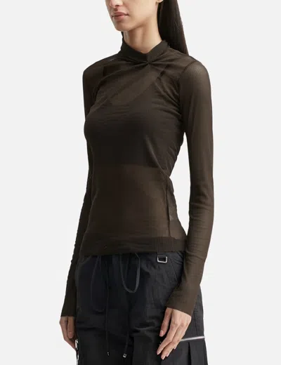 Nache Pulled Neck Long Sleeve In Black