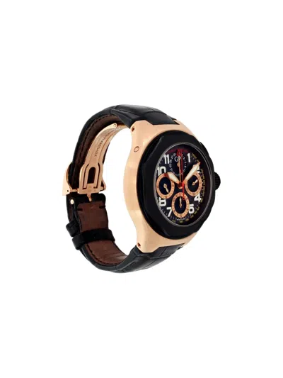 Pre-owned Girard-perregaux Laureato 45mm In Black