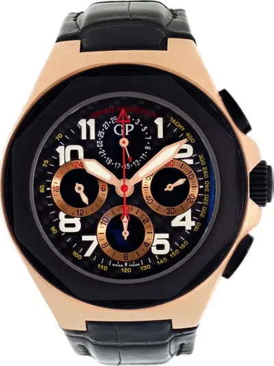 Pre-owned Girard-perregaux Laureato 45mm In Black