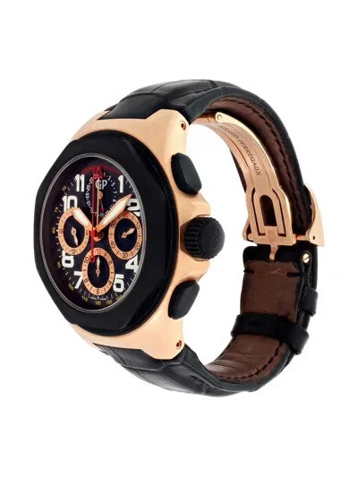 Pre-owned Girard-perregaux Laureato 45mm In Black