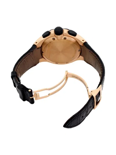 Pre-owned Girard-perregaux Laureato 45mm In Black